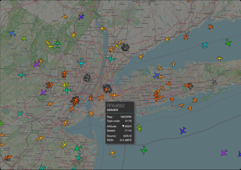 ADS-B Exchange Map